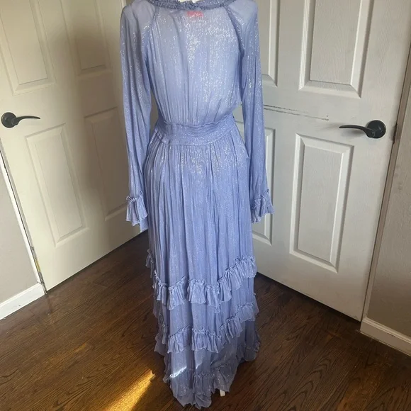 Free People Seraphina Ruffle v neck Lavender purple Long Sleeve Maxi Dress - threedaughtersproperties.com Free People Seraphina Ruffle v neck Lavender purple Long Sleeve Maxi Dress - threedaughtersproperties.com